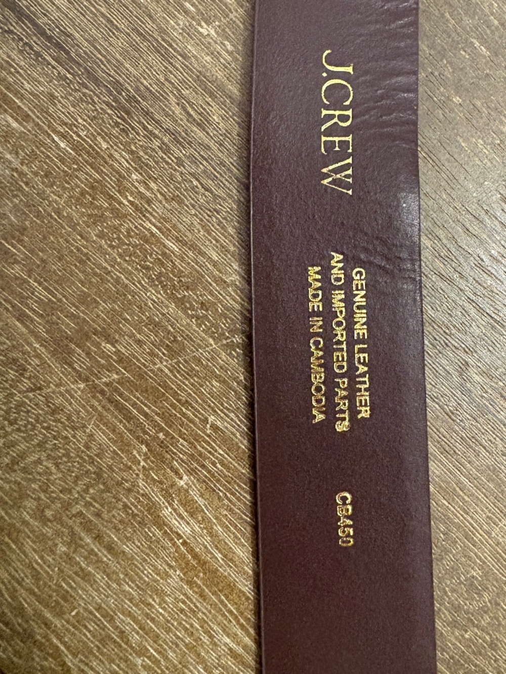 J. Crew Suede roller-buckle belt Size Medium Color Warm Walnut - Picture 2 of 6